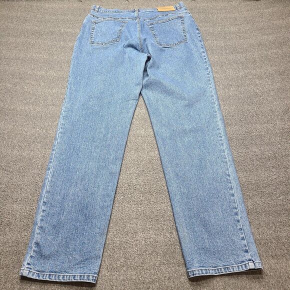 Lauren Jeans Co Ralph Lauren Jeans Womens 14 Blue Stretch Straight Leg High Rise - Picture 6 of 8